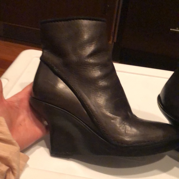 Haider Ackerman sculpted wedge booties sz 7 - Picture 11 of 16